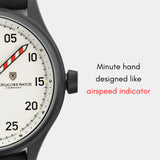 Minute hand of the MACH 1 Avalanche wristwatch, designed to resemble an airspeed indicator.