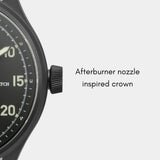 MACH 1 Aviator Stealth Fighter's distinctive afterburner crown, inspired by the MiG afterburner.