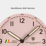 MACH 1 Silk Scarf wristwatch featuring the Aerobloom dial texture, offering a fresh and vibrant look.