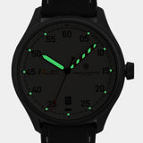 MACH 1 Avalanche wristwatch with generous Super-Luminova® for ultra-bright visibility in low-light conditions.