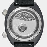 Caseback of the Apogee Visitor wristwatch featuring Aryabhata, India’s first satellite.