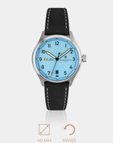 MACH 1 Officer’s Blue – A Pilot watch with a striking blue dial, paying tribute to India’s Air Force.